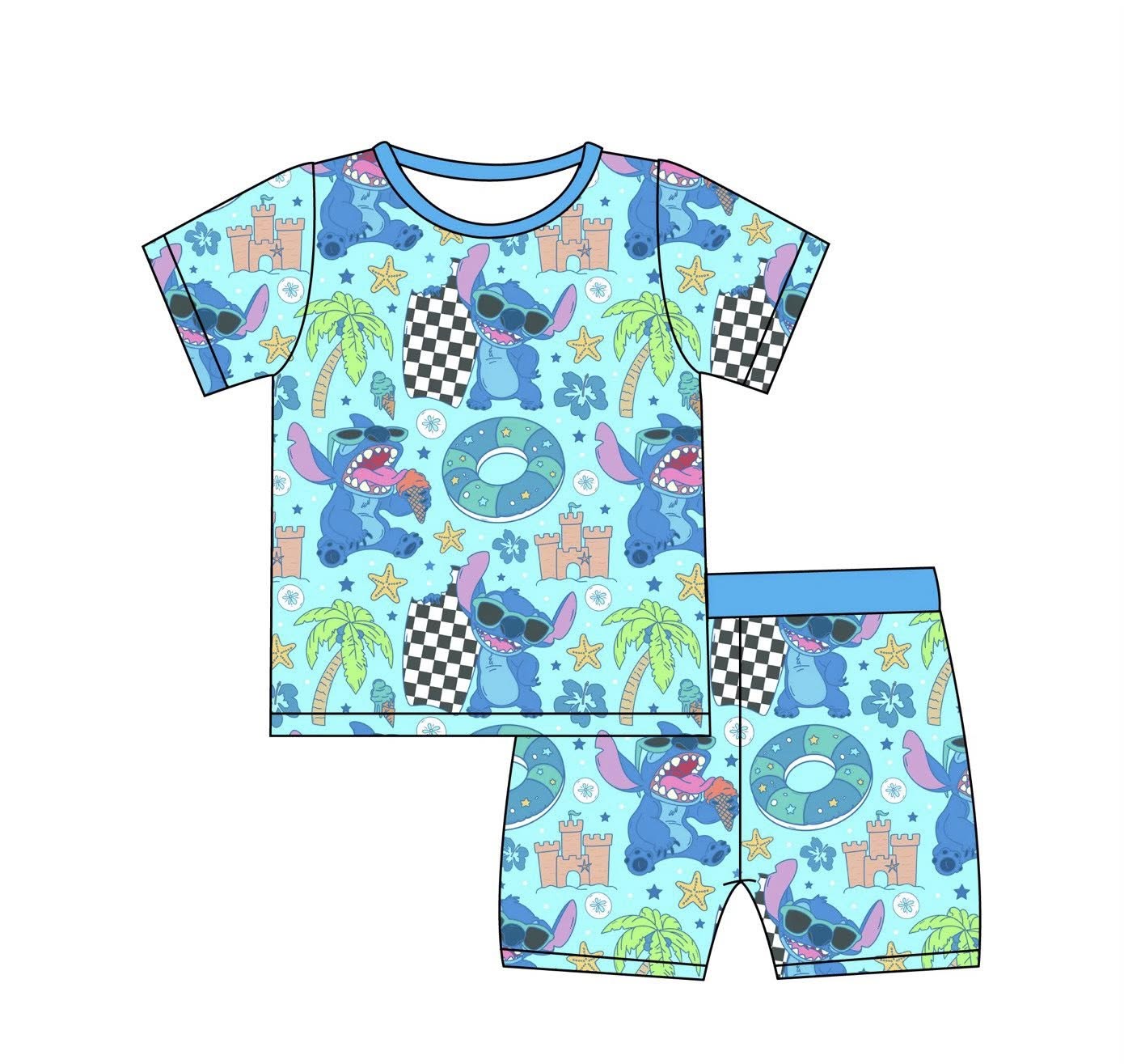 Blue Buddy Bamboo 2pc Toddler Set