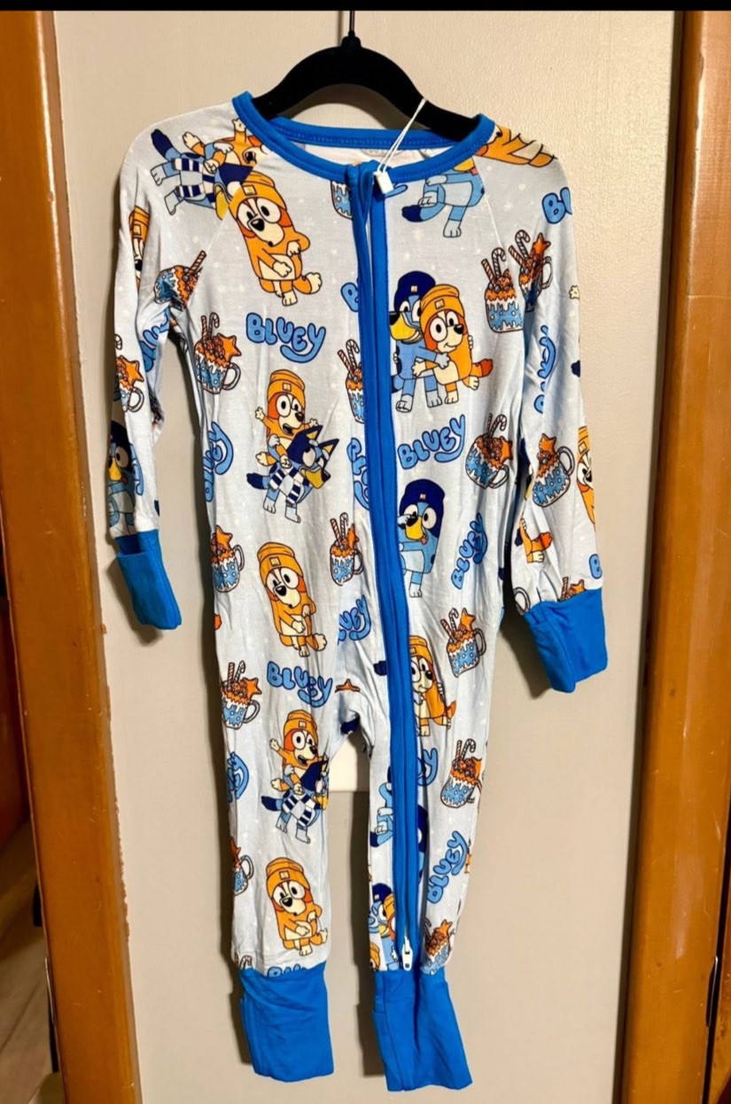 Blue Dog Bamboo Zippy