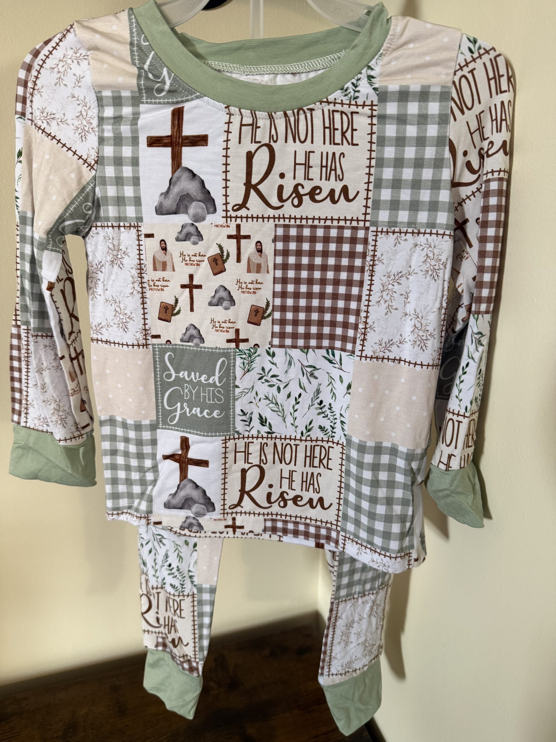 He is Risen 2pc Bamboo Toddler Set- Long Sleeve