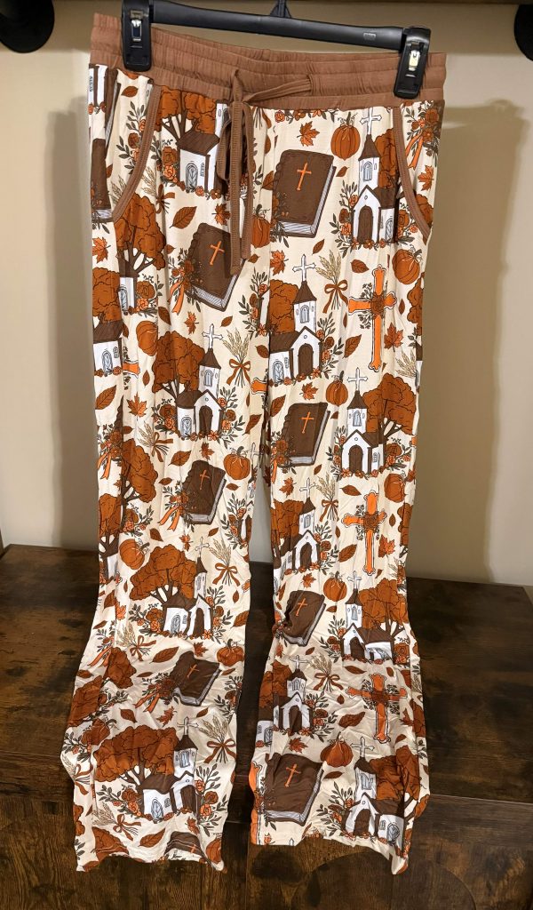 Fall for Jesus mama matching pants