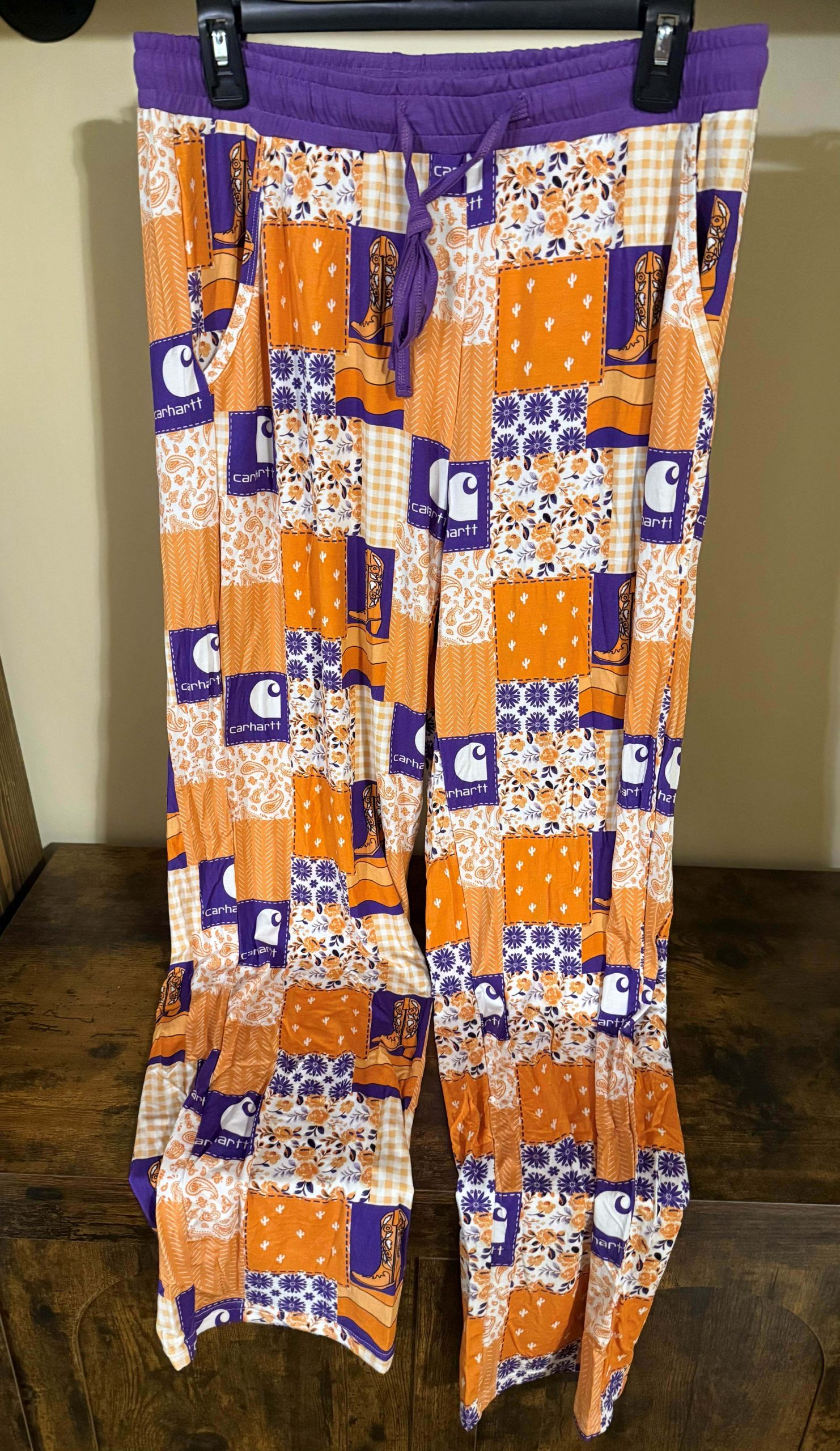 Purple/Orange Western Patch