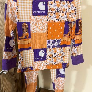 Purple/Orange Western Patch