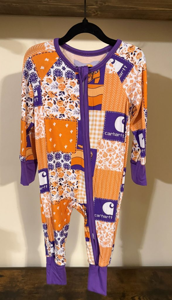 Purple/Orange Western Patch Zippie